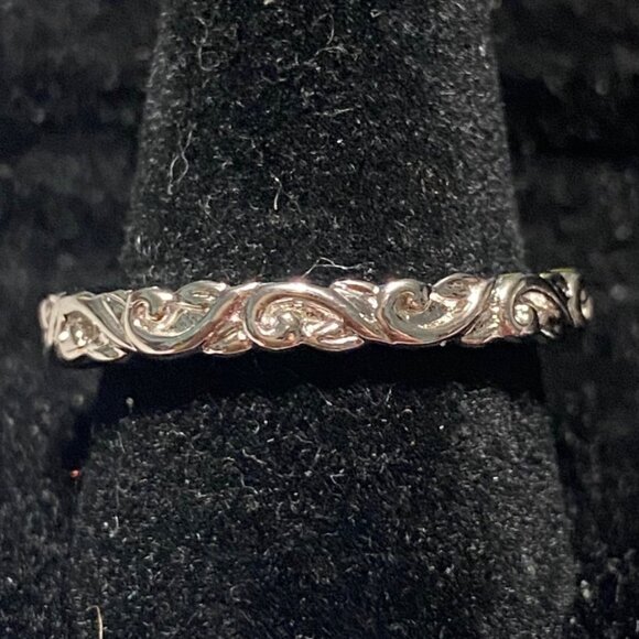 Stacker Ring SAI Size 7.5 Jewelry Sterling Silver Stamped 925 - Picture 4 of 8